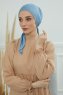 Felicia - Turbante De Algodón Sky Blue