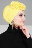 Kerstin - Turbante De Algodón Amarillo - Ayse Turban