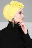 Kerstin - Turbante De Algodón Amarillo - Ayse Turban
