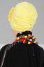 Kerstin - Turbante De Algodón Amarillo - Ayse Turban