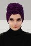 Kerstin - Turbante De Algodón Púrpura - Ayse Turban