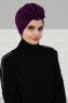 Kerstin - Turbante De Algodón Púrpura - Ayse Turban