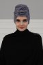 Kerstin - Turbante De Algodón Gris - Ayse Turban