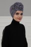 Kerstin - Turbante De Algodón Gris - Ayse Turban