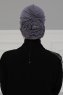 Kerstin - Turbante De Algodón Gris - Ayse Turban