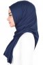 Sigrid - Hijab De Algodón Azul Marino - Ayse Turban