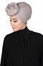 Sigrid - Hijab De Algodón Taupe - Ayse Turban