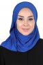 Sigrid - Hijab De Algodón Azul - Ayse Turban