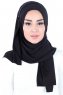 Sigrid - Hijab De Algodón Negro - Ayse Turban