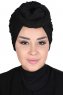 Sigrid - Hijab De Algodón Negro - Ayse Turban
