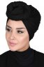 Sigrid - Hijab De Algodón Negro - Ayse Turban