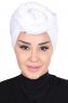 Sigrid - Hijab De Algodón Blanco - Ayse Turban