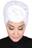 Sigrid - Hijab De Algodón Blanco - Ayse Turban