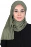 Sigrid - Hijab De Algodón Caqui - Ayse Turban
