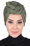 Sigrid - Hijab De Algodón Caqui - Ayse Turban