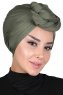 Sigrid - Hijab De Algodón Caqui - Ayse Turban