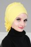 Monica - Turbante De Algodón Amarillo - Ayse Turban