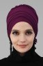 Monica - Turbante De Algodón Púrpura - Ayse Turban