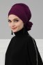 Monica - Turbante De Algodón Púrpura - Ayse Turban