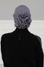 Monica - Turbante De Algodón Gris - Ayse Turban
