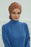 Monica - Turbante De Algodón Caramel