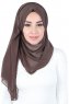 Joline - Hijab Chiffon Premium Marrón