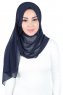 Joline - Hijab Chiffon Premium Azul Marino