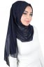 Joline - Hijab Chiffon Premium Azul Marino