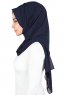Joline - Hijab Chiffon Premium Azul Marino