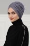 Fiona - Turbante De Algodón Gris - Ayse Turban