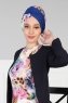 Fiona - Turbante De Algodón Azul Nature