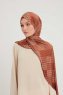 Nurgul - Hijab Estampada Marrón