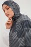 Nurgul - Hijab Estampada Azul Marino