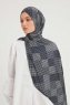 Nurgul - Hijab Estampada Azul Marino