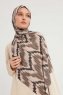 Tansu - Hijab Estampada Marrón Claro