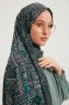Gulya - Hijab Estampada Petrol Verde