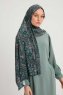 Gulya - Hijab Estampada Petrol Verde