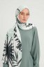 Ezmeray - Hijab Estampada Verde Claro