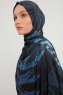 Ezmeray - Hijab Estampada Azul Marino