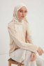 Fadime - Hijab Estampada Pearl White