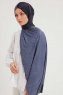 Fadime - Hijab Estampada Azul Marino