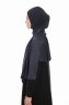 Farah - Hijab Jersey Azul Marino