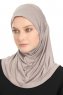 Yazmin - Hijab Amira Marrón Claro Ready To Wear