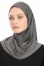 Yazmin - Hijab Amira Gris Oscuro Ready To Wear