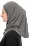 Yazmin - Hijab Amira Gris Oscuro Ready To Wear