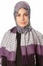 Alev - Hijab Estampado Púrpura