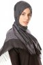 Alev - Hijab Estampado Negro