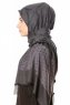 Alev - Hijab Estampado Negro