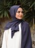 Alida - Hijab De Algodón Antracita - Mirach