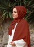Alida - Hijab De Algodón Ladrillo Oscuro - Mirach